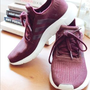 Maroon Adidas Swift Runs